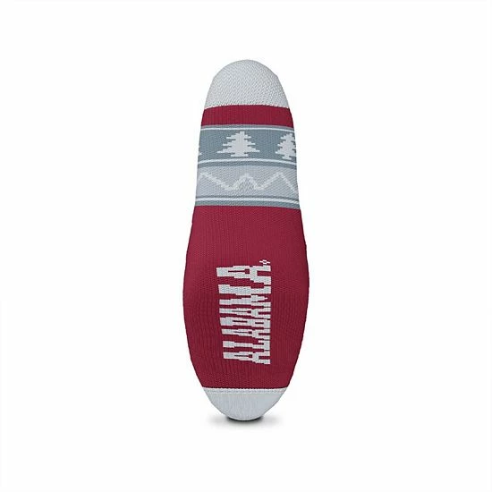 Cheap 😍 Unbranded For Bare Feet Alabama Crimson Tide Holiday Pattern Crew 🧦 Socks 🎉 - Image 4