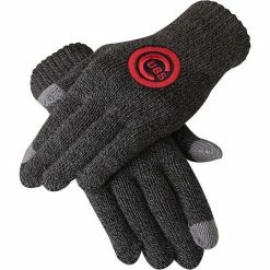 Deals 🧨 Unbranded 👩 Women's FOCO Charcoal Chicago Cubs Knit Gloves 🔔