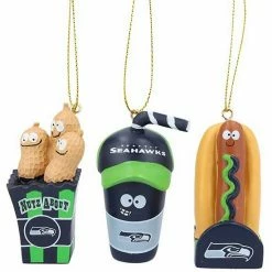 Cheap 🌟 Unbranded Seattle Seahawks Snack Pack Ornament Set 🛒