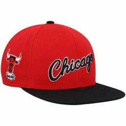 Cheap ✔️ Unbranded Men's Mitchell & Ness Red/Black Chicago Bulls Hardwood Classics Core Side Snapback Hat ⌛
