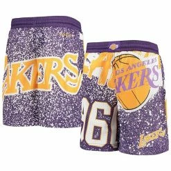 Flash Sale 🛒 Unbranded Youth Mitchell & Ness Purple Los Angeles Lakers Hardwood Classics Jumbotron Shorts 🥰