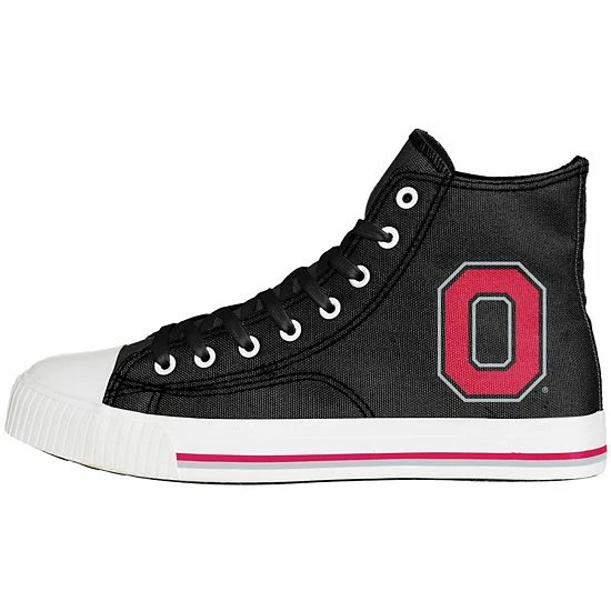 Hot Sale ๐คฉ Unbranded Men's FOCO Ohio State Buckeyes Big Logo High Top Canvas ๐ Shoes ๐