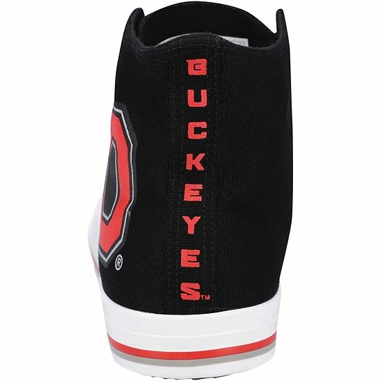 Hot Sale ๐คฉ Unbranded Men's FOCO Ohio State Buckeyes Big Logo High Top Canvas ๐ Shoes ๐ - Image 3