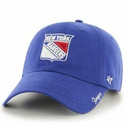 Brand new 💯 Unbranded 👩 Women's '47 Blue New York Rangers Team Miata Clean Up Adjustable Hat ⭐