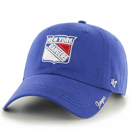 Brand new ๐ฏ Unbranded ๐ฉ Women's '47 Blue New York Rangers Team Miata Clean Up Adjustable Hat โญ