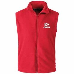 Best Sale 🛒 Unbranded Men's Red Kansas City Chiefs Houston Fleece Full-Zip Vest 🧨