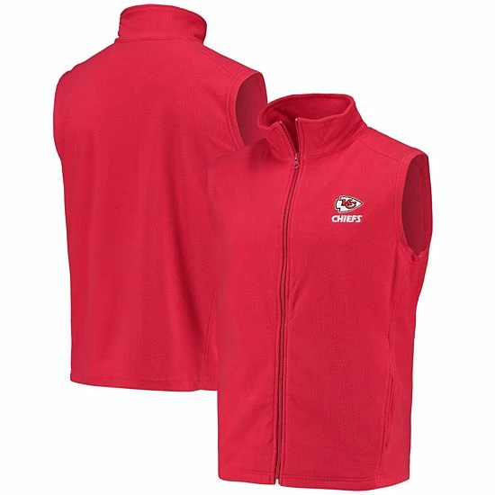 Best Sale ๐ Unbranded Men's Red Kansas City Chiefs Houston Fleece Full-Zip Vest ๐งจ - Image 2