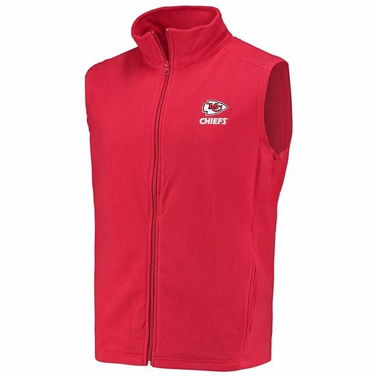 Best Sale ๐ Unbranded Men's Red Kansas City Chiefs Houston Fleece Full-Zip Vest ๐งจ - Image 3