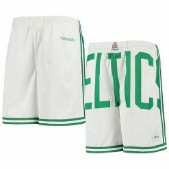 Best reviews of 🤩 Unbranded Youth White Boston Celtics Hardwood Classics Throwback Big Face Mesh Shorts 🥰