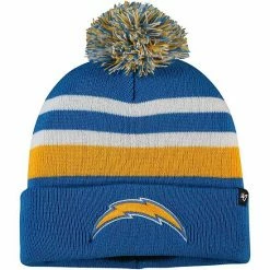 Best deal 👏 Unbranded Men's '47 Powder Blue Los Angeles Chargers State Line Cuffed Knit Hat With Pom 🎉