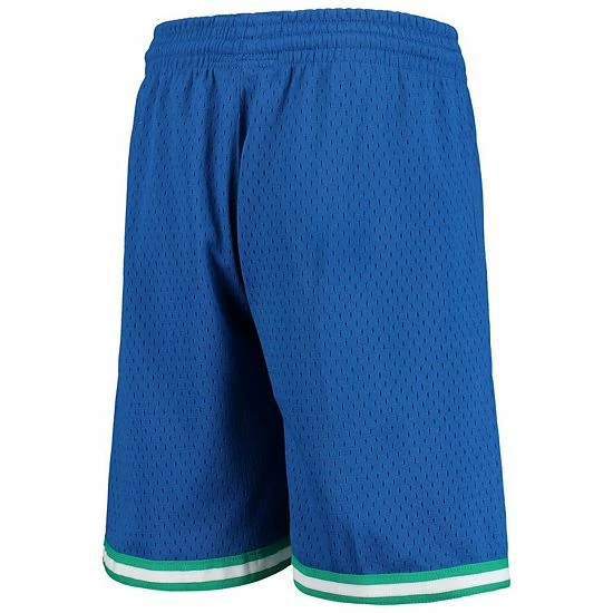 Promo ๐ Unbranded Youth Mitchell & Ness Blue Dallas Mavericks Hardwood Classics Swingman Shorts ๐ - Image 4
