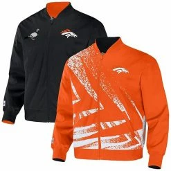 Flash Sale ✨ Unbranded Men's NFL X Staple Orange Denver Broncos Reversible Core Jacket 👍