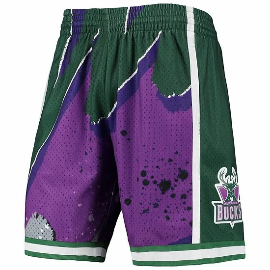 Top 10 ๐ Unbranded Men's Mitchell & Ness Purple Milwaukee Bucks Hardwood Classics 2000 Hyper Hoops Swingman Shorts ๐ - Image 3