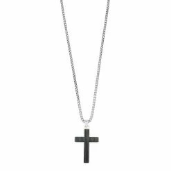 Wholesale ⌛ Unbranded Men's Stainless Steel Cross Pendant Necklace 😀