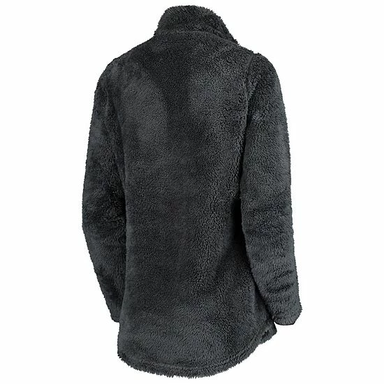 New ๐ Unbranded ๐ฉ Women's Soft As A Grape Charcoal St. Louis Cardinals Sherpa Quarter-Zip Pullover Sweatshirt ๐ฅ - Image 4