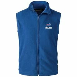 Top 10 💯 Unbranded Men's Royal Buffalo Bills Houston Fleece Full-Zip Vest 🎉