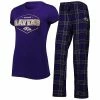 Coupon 🥰 Unbranded 👩 Women's Concepts Sport Purple/Black Baltimore Ravens Badge T-Shirt & Pants Sleep Set 🎁
