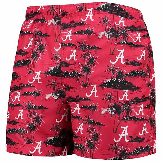 Best Pirce ๐ Unbranded Men's FOCO Crimson Alabama Crimson Tide Island Palm Swim Trunks ๐ - Image 3