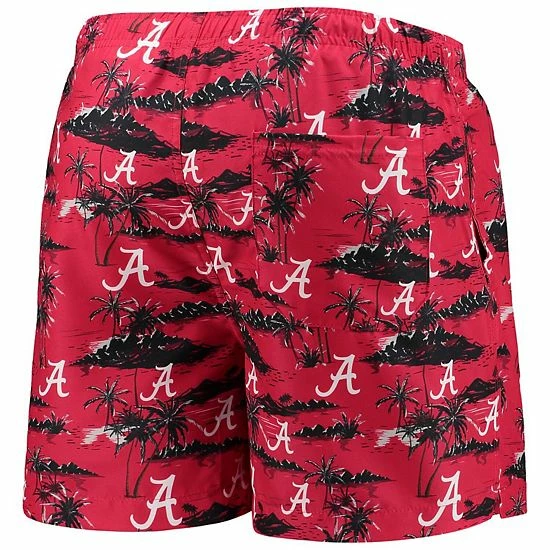 Best Pirce ๐ Unbranded Men's FOCO Crimson Alabama Crimson Tide Island Palm Swim Trunks ๐ - Image 4