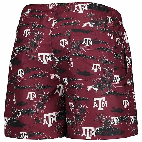 Outlet โ๏ธ Unbranded Men's FOCO Maroon Texas A&M Aggies Island Palm Swim Trunks ๐ - Image 4