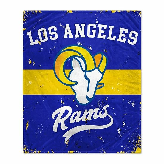 Top 10 ๐ Unbranded Los Angeles Rams 60'' X 70'' Retro Stripe Flannel Fleece Blanket โค๏ธ