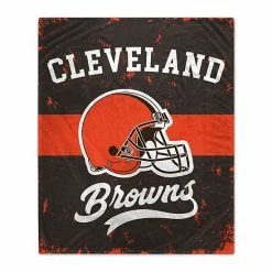 Best reviews of ✔️ Unbranded Cleveland Browns 60'' X 70'' Retro Stripe Flannel Fleece Blanket 🔥