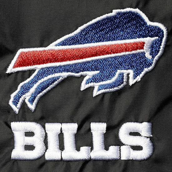 Outlet 👍 Unbranded Men's Dunbrooke Black Buffalo Bills Coaches Classic Raglan Full-Snap Windbreaker Jacket ❤️ - Image 5