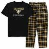 Brand new 🌟 Unbranded Men's Concepts Sport Black Pittsburgh Penguins Big & Tall Lodge T-Shirt & Pants Sleep Set 🧨