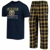 Best deal 🤩 Unbranded Men's Concepts Sport Navy/Gold Denver Nuggets Lodge T-Shirt & Pants Set 🧨