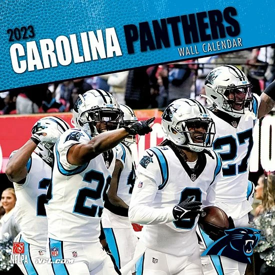 Cheapest ⭐ Unbranded Carolina Panthers 2023 12" X 12" Team Wall Calendar ✔️