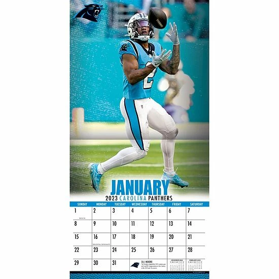Cheapest ⭐ Unbranded Carolina Panthers 2023 12" X 12" Team Wall Calendar ✔️ - Image 4