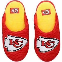 Best reviews of 🤩 Unbranded Youth FOCO Kansas City Chiefs Big Logo Colorblock Mesh Slippers ✔️
