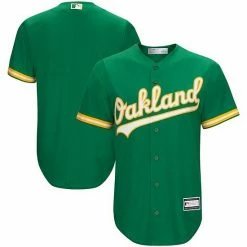 Best Pirce 👍 Unbranded Men's Kelly Green Oakland Athletics Big & Tall Replica Team Jersey 🧨