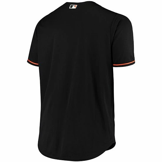 Outlet ⌛ Unbranded Men's Black Baltimore Orioles Big & Tall Replica Alternate Team Jersey 🎉 - Image 4