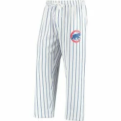 Best Sale ⭐ Unbranded Men's Concepts Sport White/Royal Chicago Cubs Vigor Sleep Pant 😍