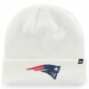 Discount ❤️ Unbranded Men's '47 White New England Patriots Secondary Basic Cuffed Knit Hat 🥰