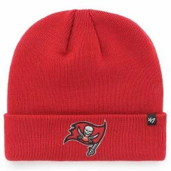 Coupon ⌛ Unbranded Men's '47 Red Tampa Bay Buccaneers Secondary Basic Cuffed Knit Hat 🌟