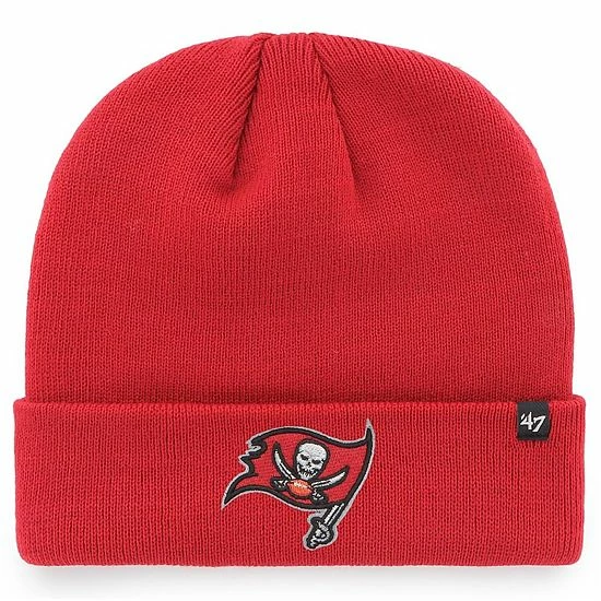 Coupon ⌛ Unbranded Men's '47 Red Tampa Bay Buccaneers Secondary Basic Cuffed Knit Hat 🌟