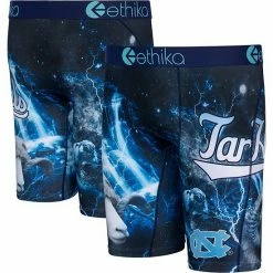 Buy 👍 Unbranded Men's Ethika Navy North Carolina Tar 👠 Heels Spirit Boxer Briefs ✔️