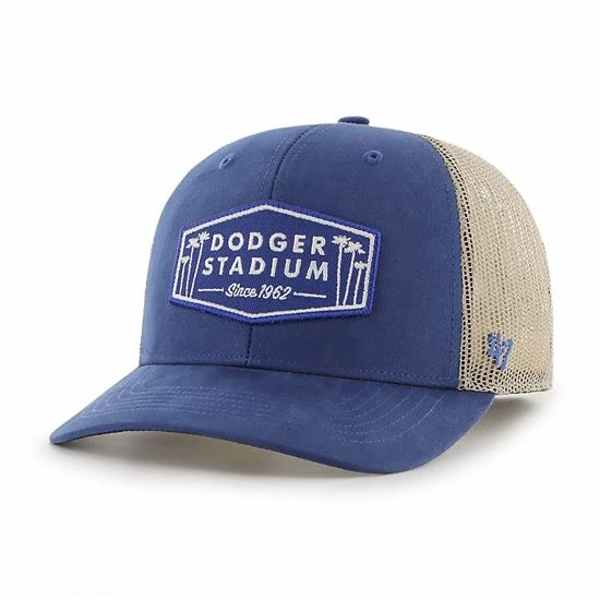 Promo 👍 Unbranded Men's '47 Royal Los Angeles Dodgers Local Haven Trucker Snapback Hat ✔️