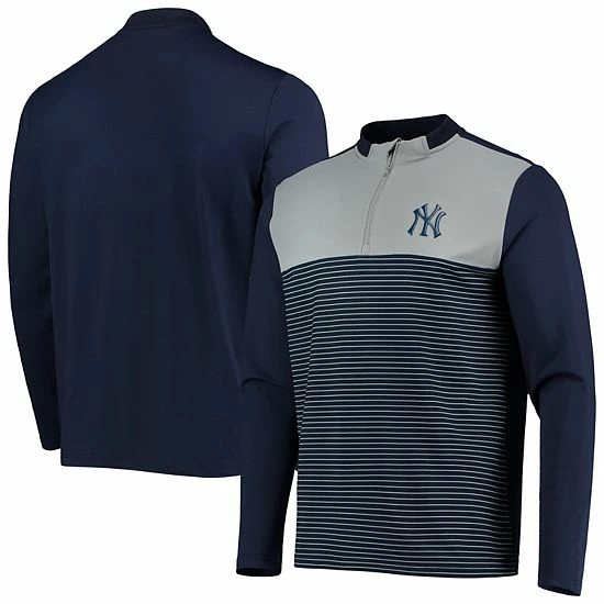 Best reviews of 🔔 Unbranded Men's Levelwear Navy New York Yankees Insignia Wade Half-Zip Jacket 💯 - Image 2