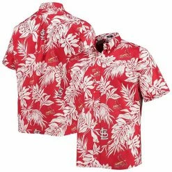Best reviews of 🔥 Unbranded Men's Reyn Spooner Red St. Louis Cardinals Aloha Button-Up 👕 Shirt ✔️