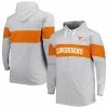 Best Pirce 😉 Unbranded Men's Heathered Gray/Texas Orange Texas Longhorns Big & Tall Long Sleeve Jersey Hoodie T-Shirt 👍