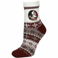 Flash Sale ✨ Unbranded 👩 Women's ZooZatz Florida State Seminoles Team Color Holiday Ankle 🧦 Socks 😀