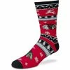 Wholesale 🥰 Unbranded For Bare Feet Chicago Blackhawks Holiday Pattern Crew 🧦 Socks 🤩
