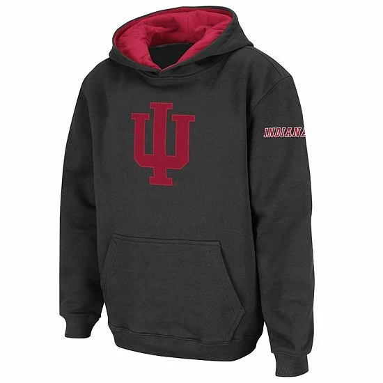 Promo ๐ Unbranded Youth Stadium Athletic Charcoal Indiana Hoosiers Big Logo Pullover Hoodie ๐งจ