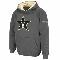 Brand new ✔️ Unbranded Youth Stadium Athletic Charcoal Vanderbilt Commodores Big Logo Pullover Hoodie 🎉