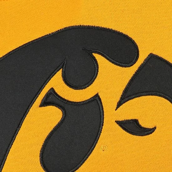 Outlet 🔥 Unbranded Youth Stadium Athletic Gold Iowa Hawkeyes Big Logo Pullover Hoodie 🎉 - Image 2