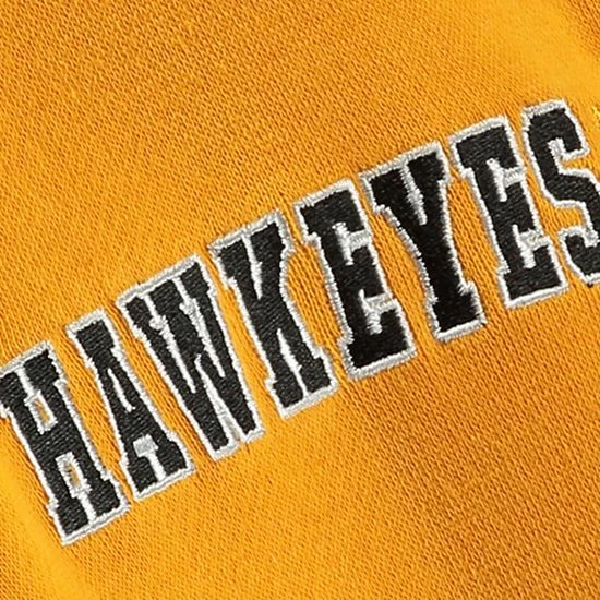 Outlet 🔥 Unbranded Youth Stadium Athletic Gold Iowa Hawkeyes Big Logo Pullover Hoodie 🎉 - Image 3