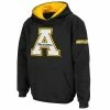 Outlet 🤩 Unbranded Youth Stadium Athletic Black Appalachian State Mountaineers Big Logo Pullover Hoodie ⌛